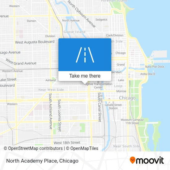 North Academy Place map
