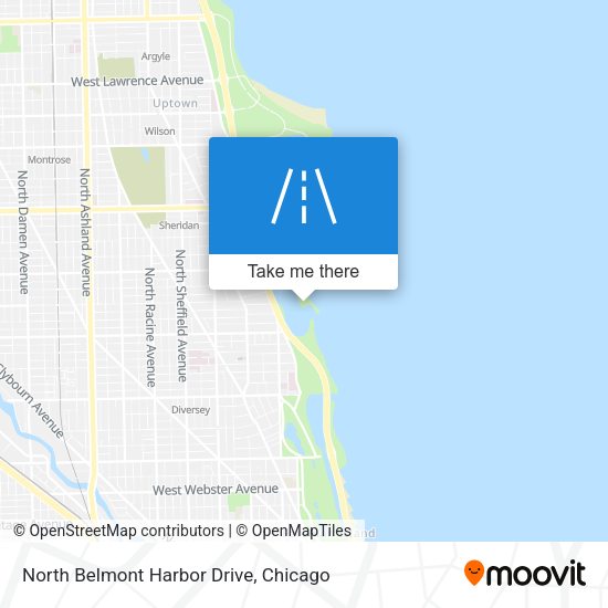 North Belmont Harbor Drive map