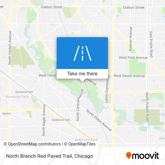 North Branch Red Paved Trail map