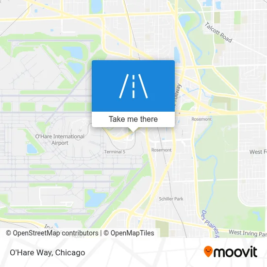 O'Hare Way map