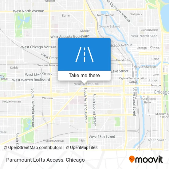 Paramount Lofts Access map