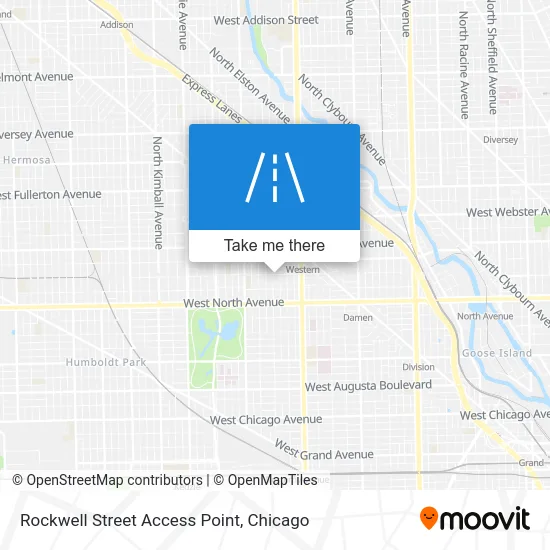 Rockwell Street Access Point map
