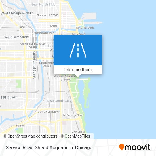 Mapa de Service Road Shedd Acquarium