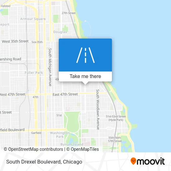 South Drexel Boulevard map