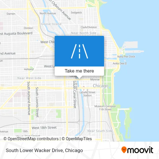 South Lower Wacker Drive map