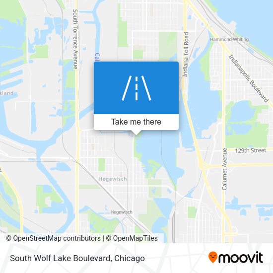 Mapa de South Wolf Lake Boulevard