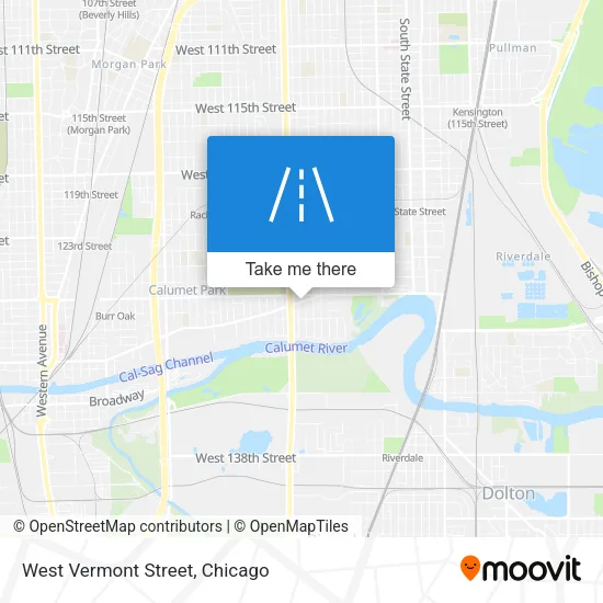 West Vermont Street map