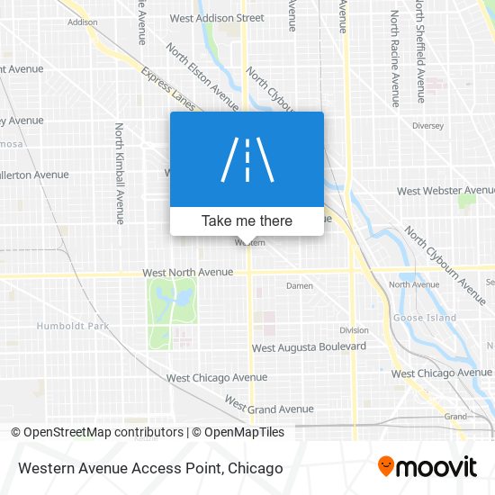 Western Avenue Access Point map