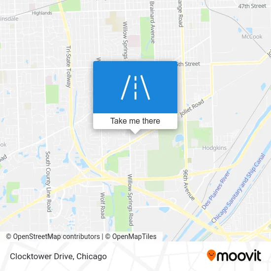 Clocktower Drive map