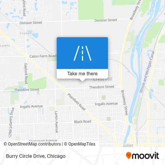 Burry Circle Drive map