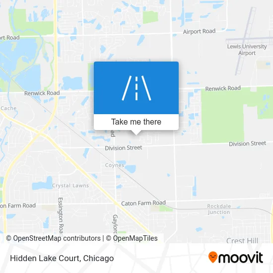 Hidden Lake Court map