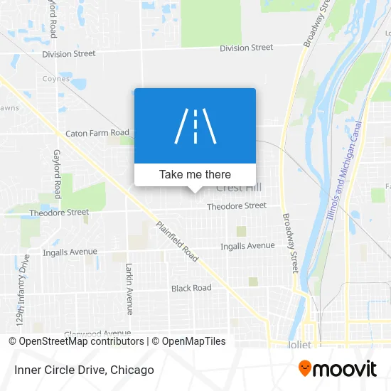 Inner Circle Drive map