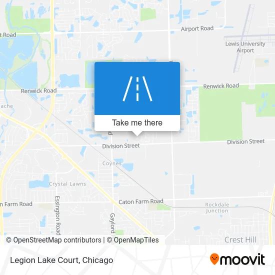 Legion Lake Court map