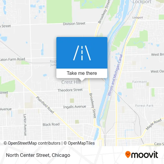 North Center Street map