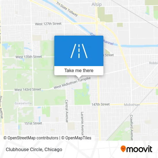 Clubhouse Circle map