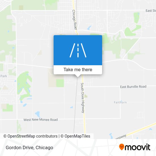 Mapa de Gordon Drive