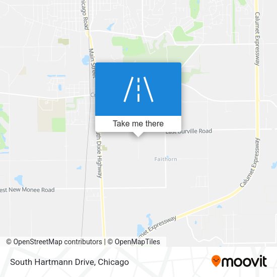 Mapa de South Hartmann Drive