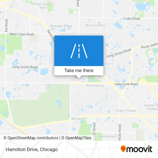 Hamilton Drive map
