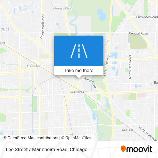 Mapa de Lee Street / Mannheim Road