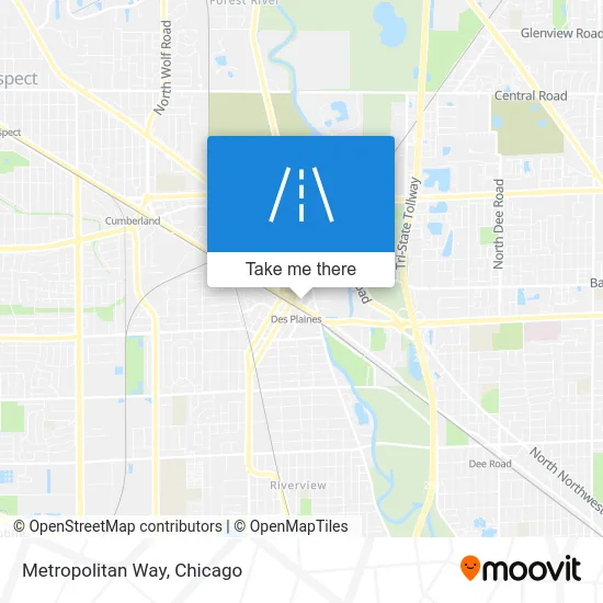 Metropolitan Way map