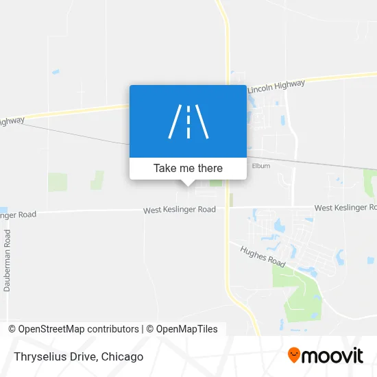 Thryselius Drive map