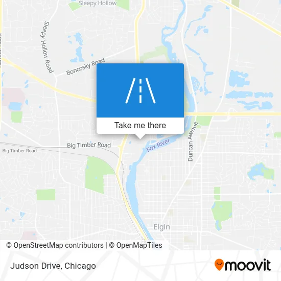 Judson Drive map