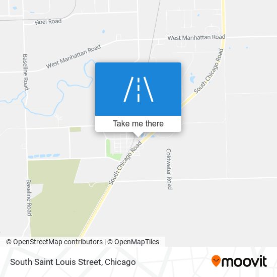 South Saint Louis Street map