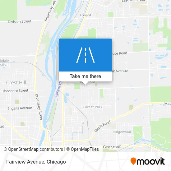 Fairview Avenue map