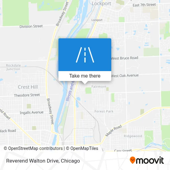 Reverend Walton Drive map