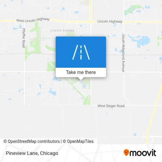 Pineview Lane map