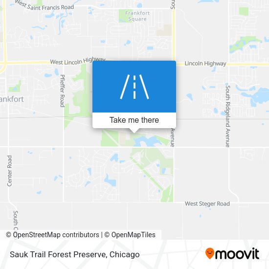 Sauk Trail Forest Preserve map