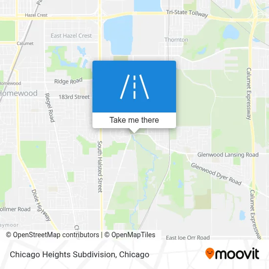 Chicago Heights Subdivision map
