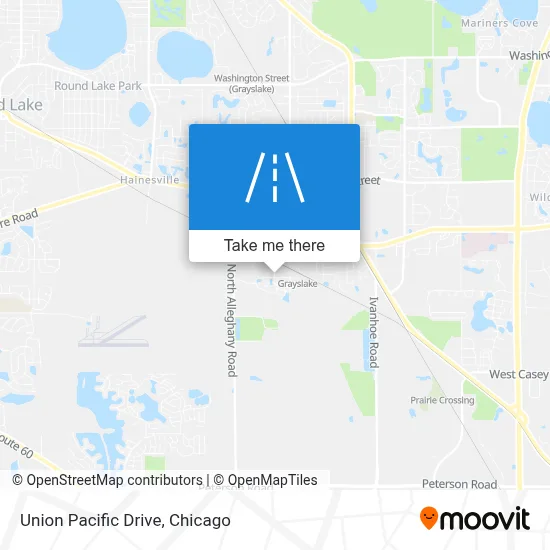 Union Pacific Drive map