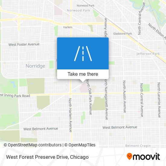 Mapa de West Forest Preserve Drive