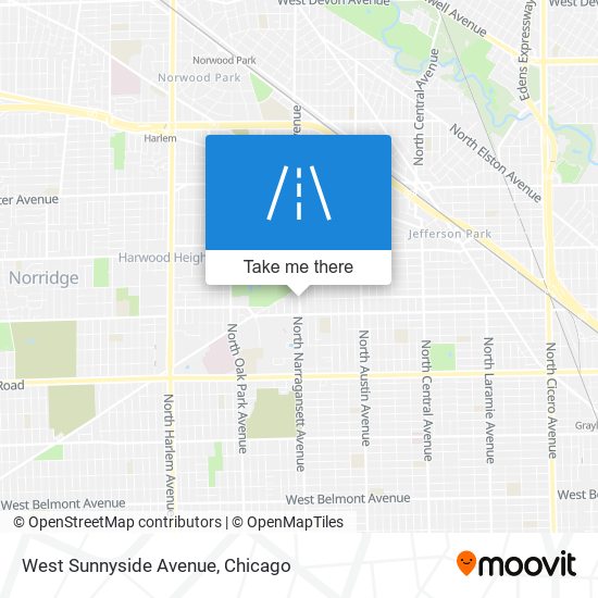 Mapa de West Sunnyside Avenue