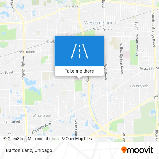Barton Lane map