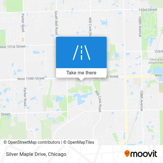 Silver Maple Drive map