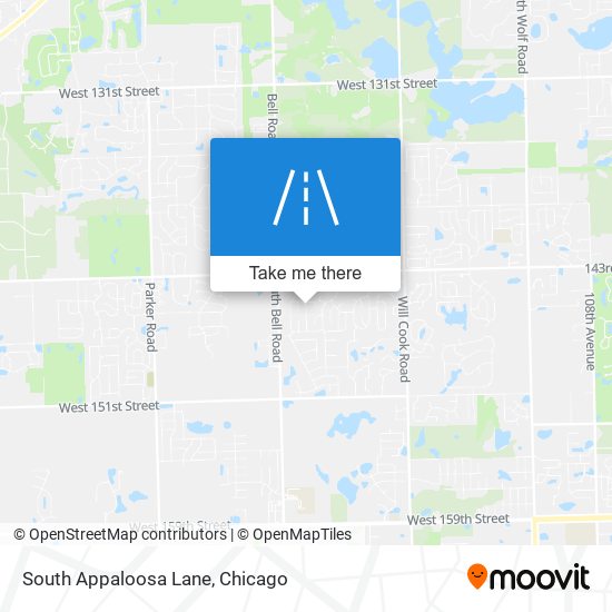 South Appaloosa Lane map