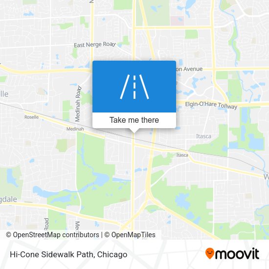 Mapa de Hi-Cone Sidewalk Path