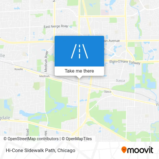 Hi-Cone Sidewalk Path map