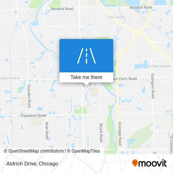 Aldrich Drive map