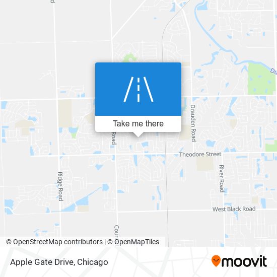 Apple Gate Drive map