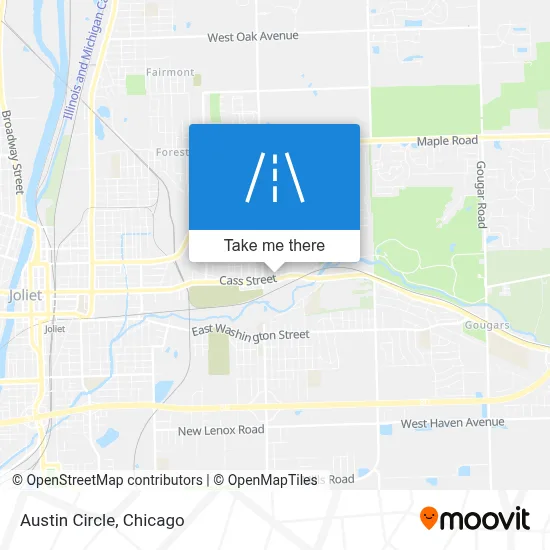 Austin Circle map