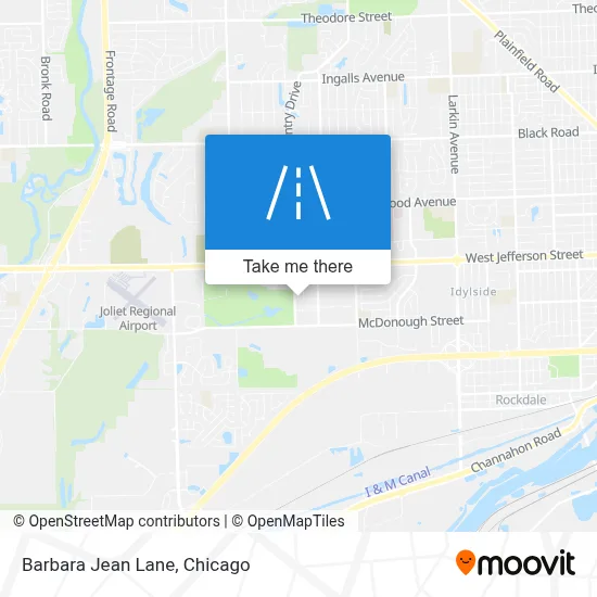 Barbara Jean Lane map