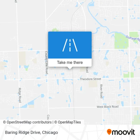 Baring Ridge Drive map