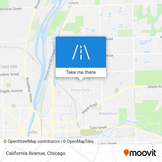 Mapa de California Avenue