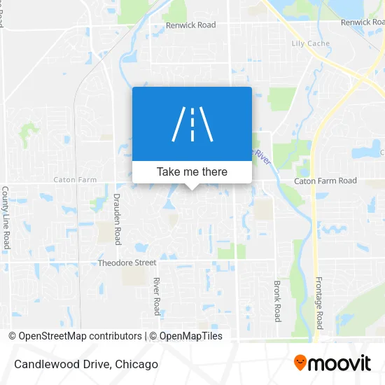 Candlewood Drive map