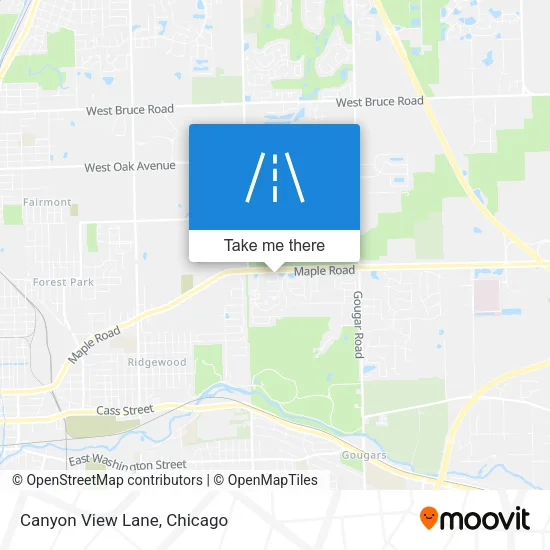 Canyon View Lane map