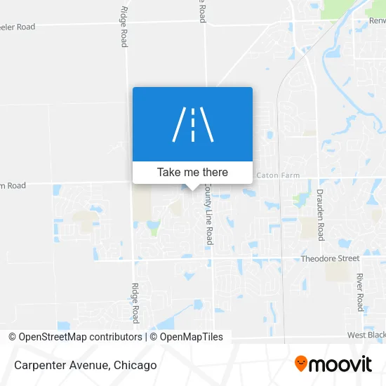 Carpenter Avenue map