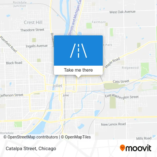 Catalpa Street map